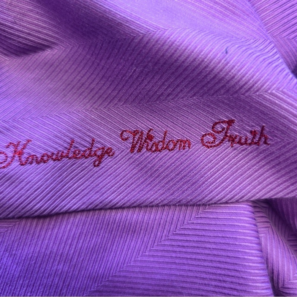 Robert Graham Vibrant Purple Herringbone Dress Shirt Cotton Button Down Luxury - Picture 3 of 7